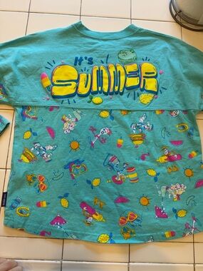 Disney Teal "It's Summer" 2023 Toy Story Spirit Jersey Kids XL